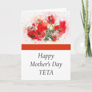 Lycklig Mors dag Teta Kort