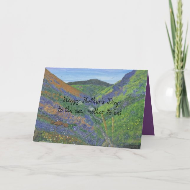 Lycklig mors dag till den nya modern som är! kort (Framsida)