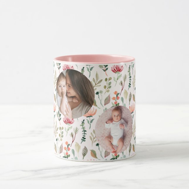 Lycklig Mors dag till det bästa fotot Mamma Mugg (Center)