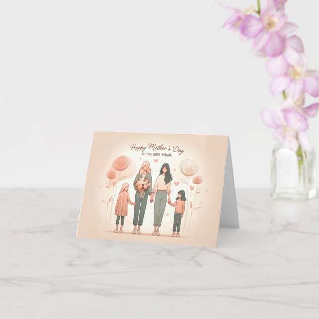 Lycklig Mors dag till det bästa Morsa Kort (Orkide)