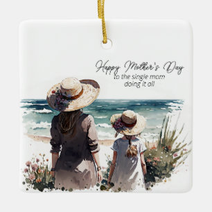 Lycklig Mors dag till Mamma Julgransprydnad Keramik