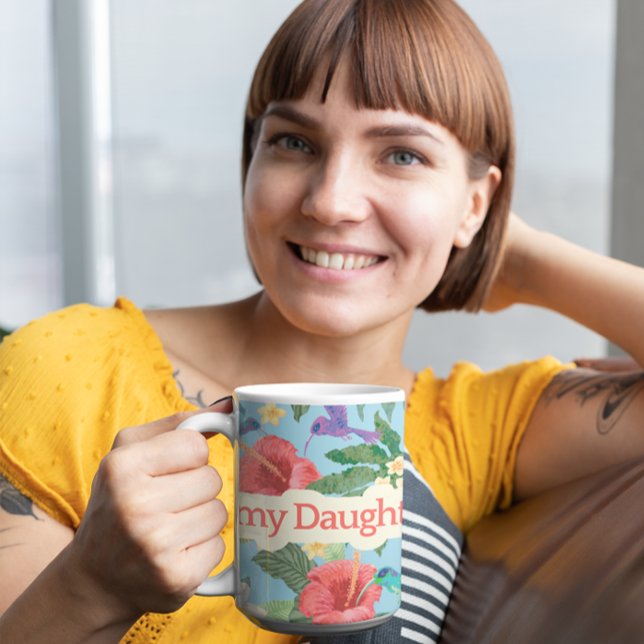 Lycklig Mors dag till min dotter Kaffemugg (Skapare uppladdad)