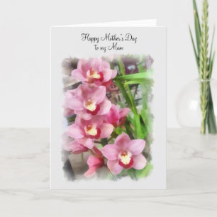 Lycklig mors dag till min morsarosaorchids kort