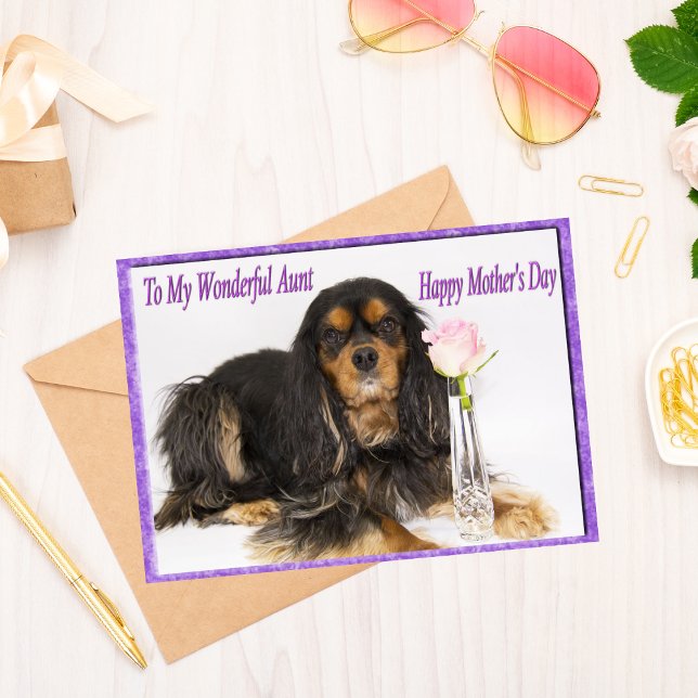 Lycklig Mors dag till mitt Hund-kort Moster Kort (Skapare uppladdad)