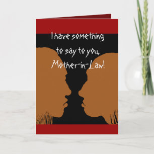 Lycklig Mors dag till svärmor. Kort