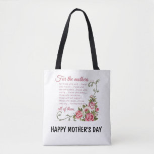 Lycklig Mors dag Tote Bag Tygkasse