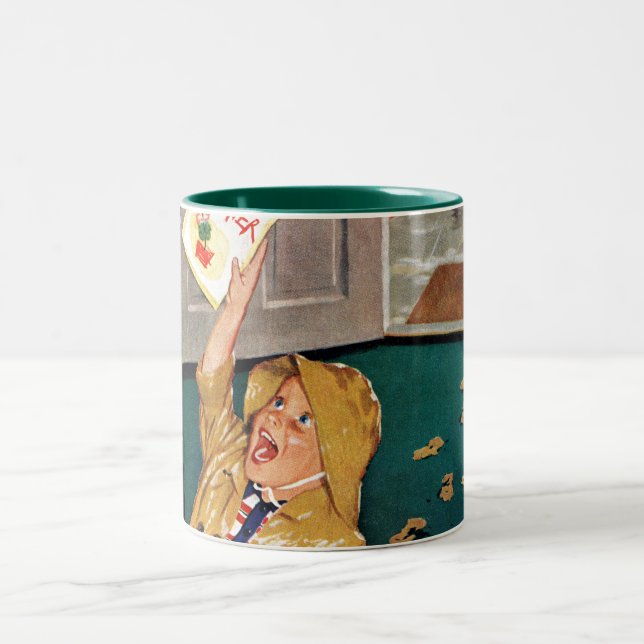 Lycklig mors dag Två-Tonad mugg (Center)