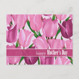 Lycklig Mors dag. Vår Tulips-målning Vykort