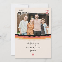 Lycklig mors dag vi kärlek dig ett platta Helgdag- Julkort