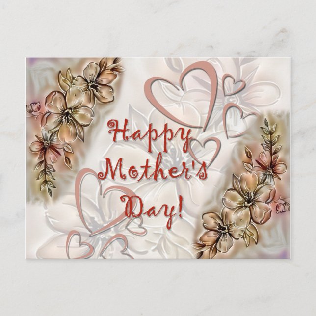 Lycklig Mors dag! Vykort (Framsida)