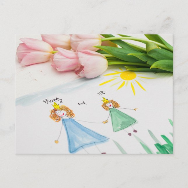 Lycklig Mors dag Vykort (Framsida)