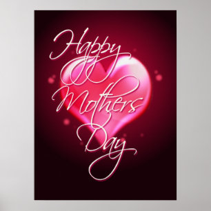 LYCKLIG MORS DAGHJÄRTA av SHARON SHARPE Poster