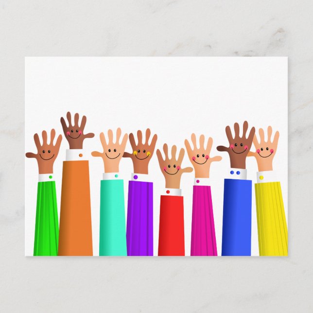 Lycklig Möte Vykort (Framsida)