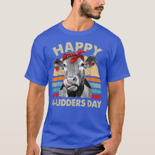 Lycklig Mudders Day Funny Cow Farmer Mors dag T Shirt