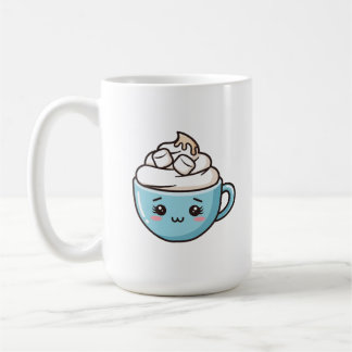 "Lycklig Mugg" Cute Chibi Drink Sticker/Pin Kaffemugg