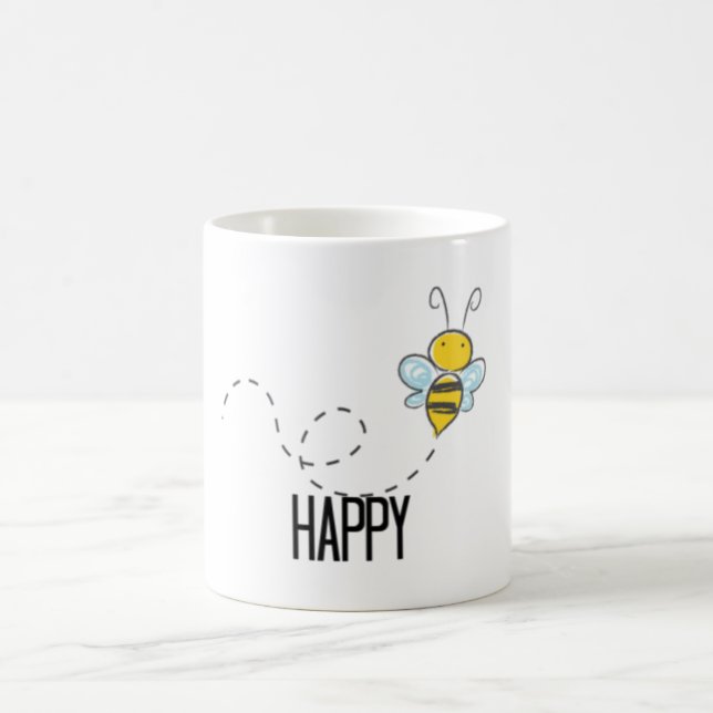 Lycklig mugg "för bi" för kaffeälskare (Center)