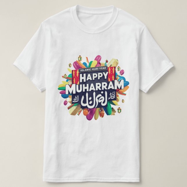 Lycklig muharram islamic new hijri year t shirt (Design framsida)