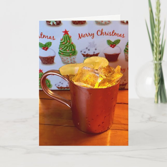 Lycklig Muletide! Helgkort (Framsida)