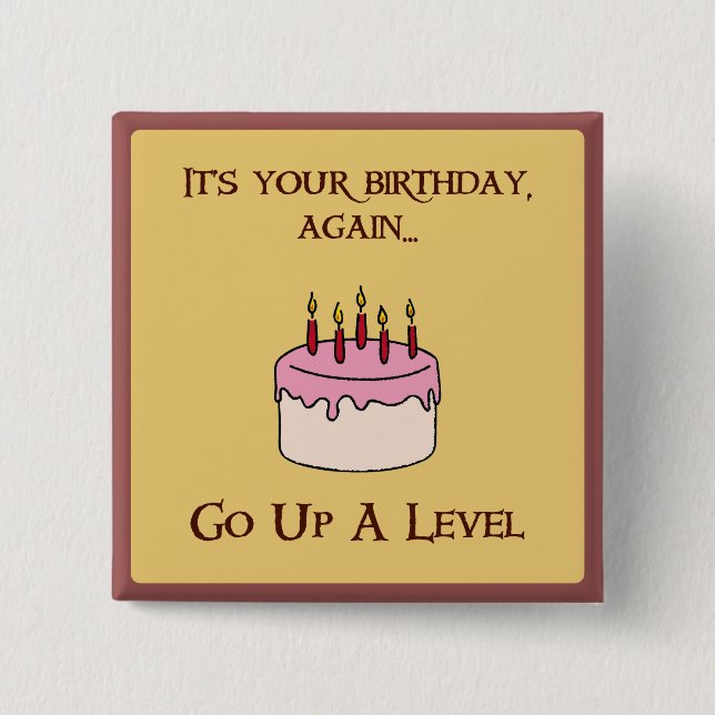 Lycklig Munchkin Birthday! Knapp (Framsida)