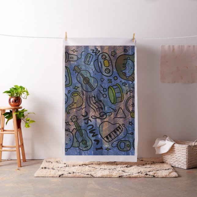 lycklig musik tyg (In Situ)