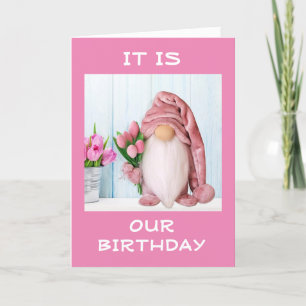 LYCKLIG "MUTUAL BIRTHDAY" FRÅN COOLA GNOME KORT