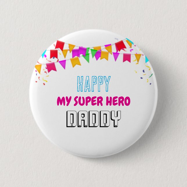 LYCKLIG MY TOPPEN HERO DADDY KNAPP (Framsida)