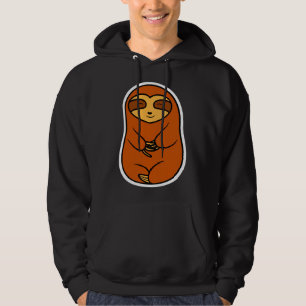 Lycklig Mysiga brun björn Hoodie