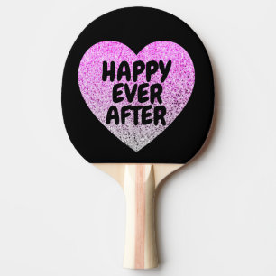 LYCKLIG NÅGONSIDAN EFTER BRÖLLOP GLITTER PING PADD PINGISRACKET