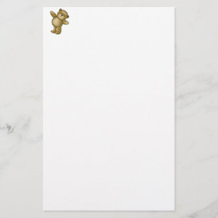 Lycklig nallebrevpapper brevpapper
