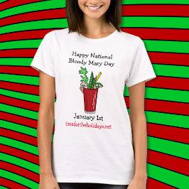 Lycklig nationalblodig Mary Dag 1 januari T Shirt