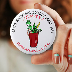 Lycklig nationalblodig Mary-dagen januari Knapp