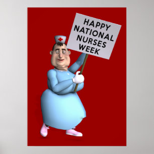 Lycklig nationalsjuksköterskornas vecka! poster