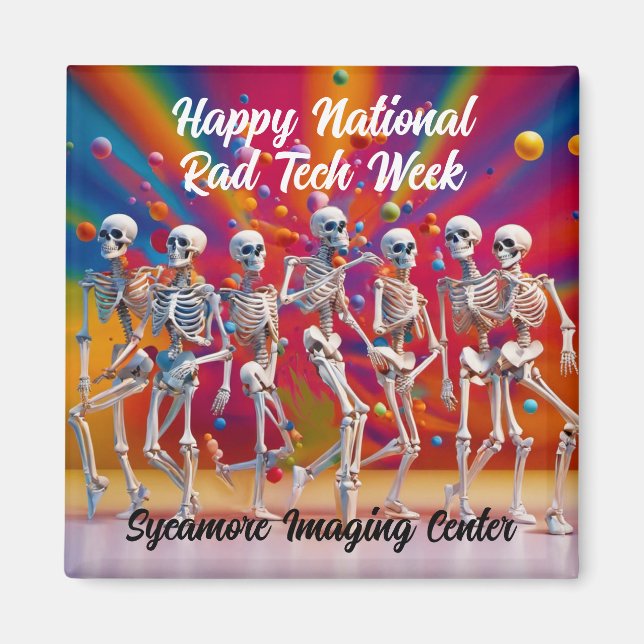 Lycklig Nationell teknikvecka Magnet (Framsidan)