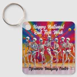 Lycklig Nationell teknikvecka Nyckelring