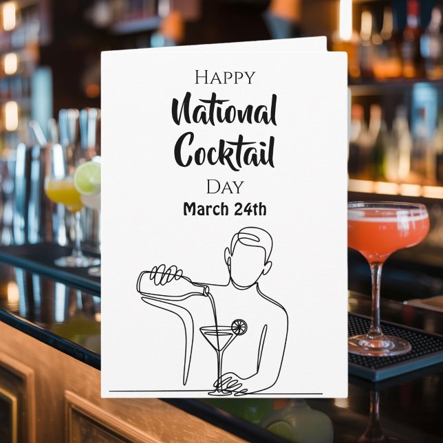 Lycklig nationella cocktaildagen - 24 mars kort (Skapare uppladdad)