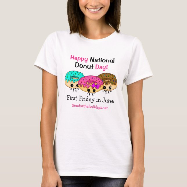 Lycklig nationella donationsdag t shirt (Framsida)