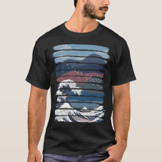 Lycklig Natur Den Underbara vågen T Shirt