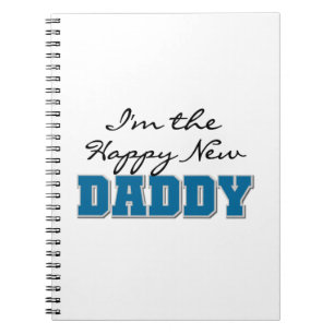 Lycklig New pappa Gifts Anteckningsbok