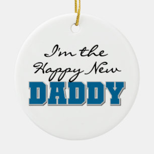 Lycklig New pappa Gifts Julgransprydnad Keramik
