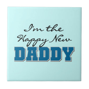 Lycklig New pappa Gifts Kakelplatta
