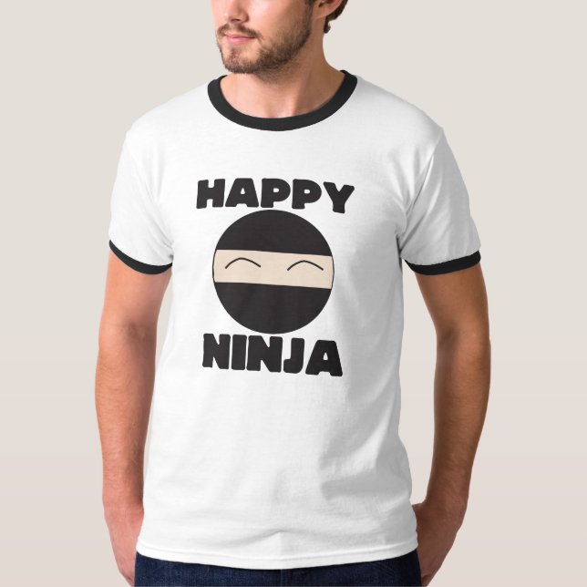 Lycklig Ninja T-shirt (Framsida)