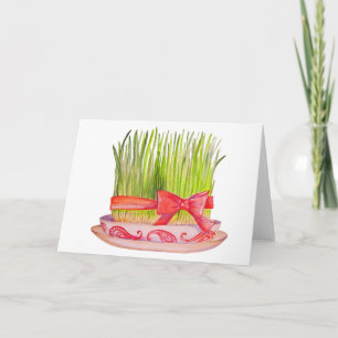 Lycklig Norooz Sabzeh Kort