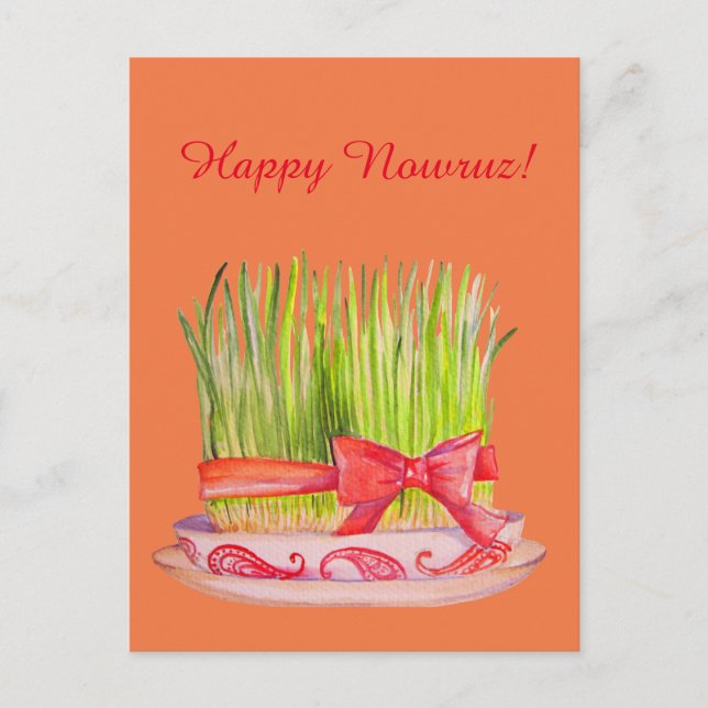 Lycklig Norooz Sabzeh Vykort (Framsida)