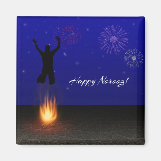 Lycklig Noroz Chahar-Shanbeh-Suri Magnet (Framsidan)