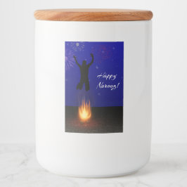 Lycklig Noroz Chahar-Shanbeh-Suri Mat Etikett