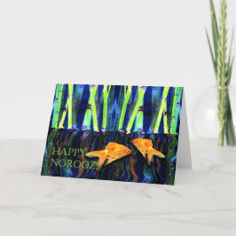 Lycklig Noroz, Goldfish Swimming Helgkort