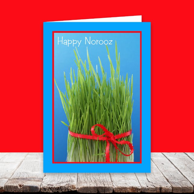 Lycklig Noroz Persian New Year Card - Wheat Grass Helgkort (Skapare uppladdad)