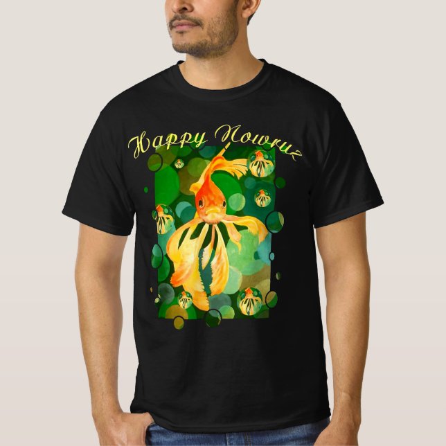 Lycklig Nowruz art] T-Shirt (Framsida)