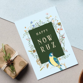 Lycklig Nowruz Songbird BLANK vykort