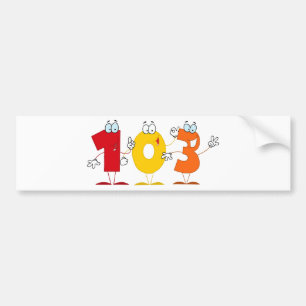 Lycklig nummer 103 bildekal